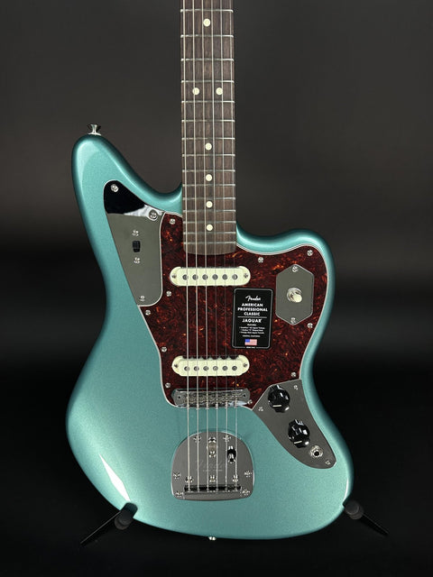 Fender American Professional Classic Jaguar - Faded Sherwood Green Metallic -