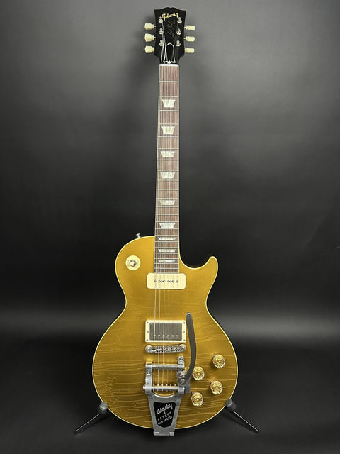 2023 Gibson Custom M2M 1955 Les Paul Standard Bigsby Murphy Lab Ultra Light Aged - Double Gold -