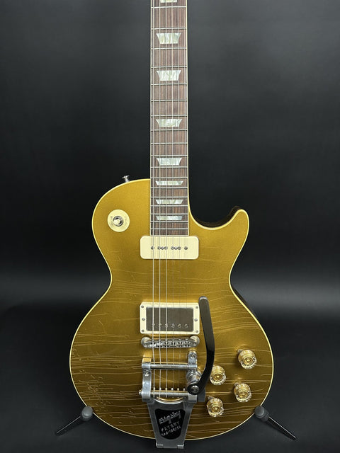 2023 Gibson Custom M2M 1955 Les Paul Standard Bigsby Murphy Lab Ultra Light Aged - Double Gold -