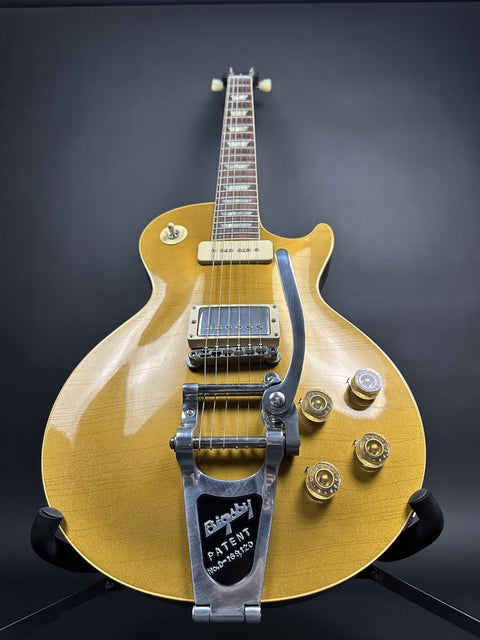 2023 Gibson Custom M2M 1955 Les Paul Standard Bigsby Murphy Lab Ultra Light Aged - Double Gold -