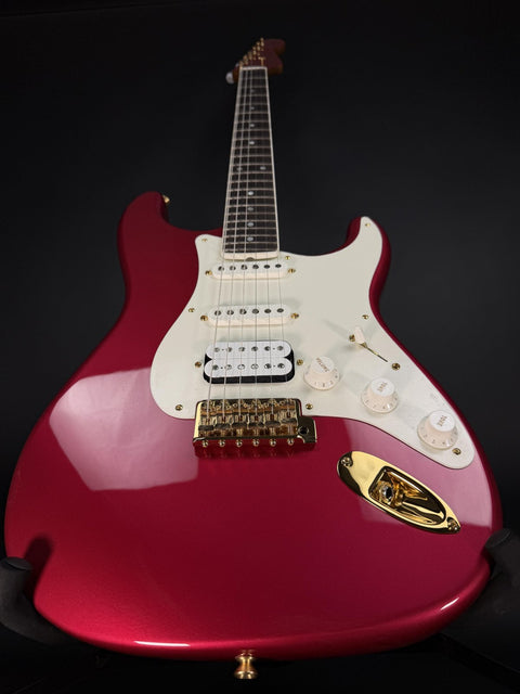 Fender Custom Shop Custom Stratocaster HSS NOS - Magenta Pearl w/ Painted Headcap -