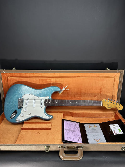 Fender Custom Shop 1960 Stratocaster Closet Classic - Aged Teal Green Metallic Sparkle