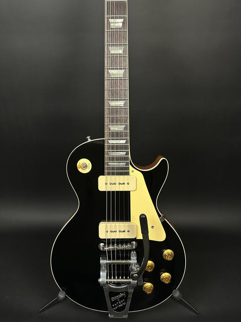 Gibson Custom M2M 1956 Les Paul Standard Ebony Top Bigsby Gloss -