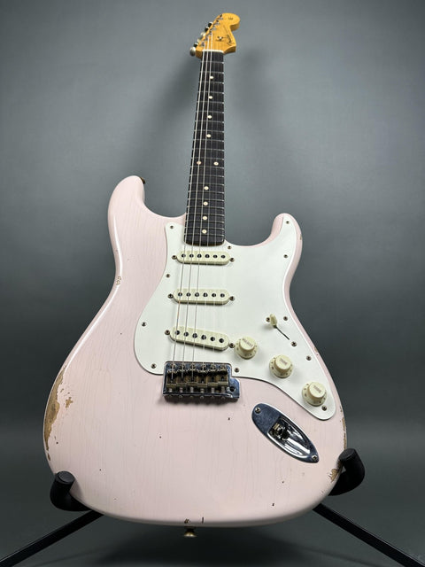 Fender Custom Shop Limited Edition 1959 Stratocaster Relic - Super Faded Aged Shell Pink - 