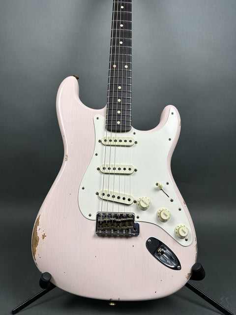 Fender Custom Shop Limited Edition 1959 Stratocaster Relic - Super Faded Aged Shell Pink - 