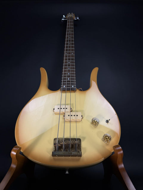 Vintage Hondo II Professional Longhorn 4-String Bass - Creme Burst -