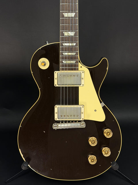 2023 Gibson Custom M2M 1954 Les Paul Standard Underwood Aged - Oxblood -