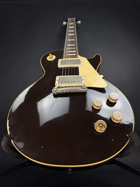 2023 Gibson Custom M2M 1954 Les Paul Standard Underwood Aged - Oxblood -