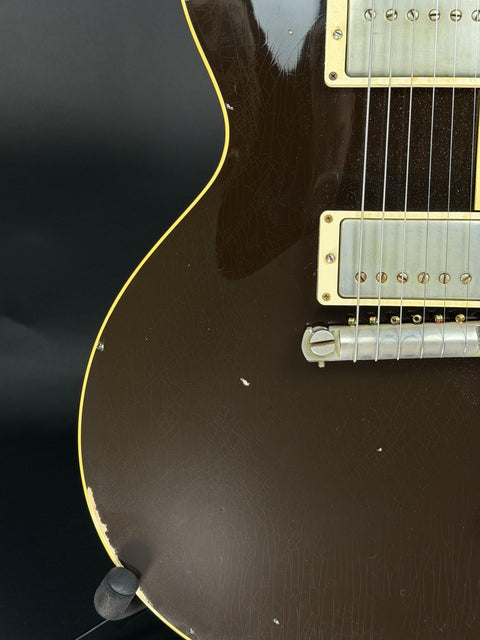 2023 Gibson Custom M2M 1954 Les Paul Standard Underwood Aged - Oxblood -