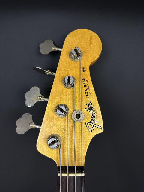 2021 Fender Custom Shop Limited Edition 1960 Jazz Bass Relic - Aged Olympic White -