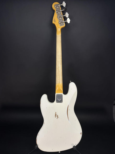 2021 Fender Custom Shop Limited Edition 1960 Jazz Bass Relic - Aged Olympic White -