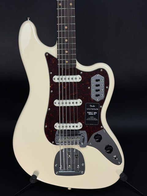Fender Vintera III Early '60s Bass VI - Olympic White -
