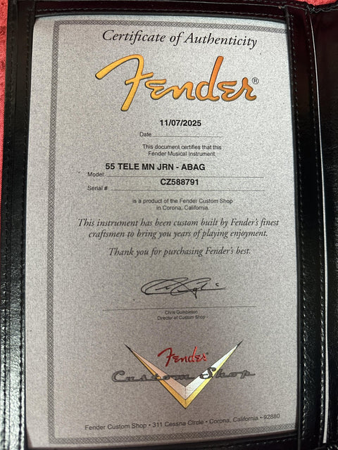 Fender Custom Shop 1955 Telecaster Journeyman Relic - Aged Blue Agave