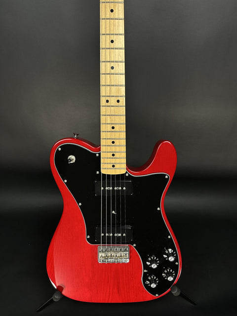 2010 Fender Classic Player Telecaster Deluxe Black Dove - Crimson Red Transparent