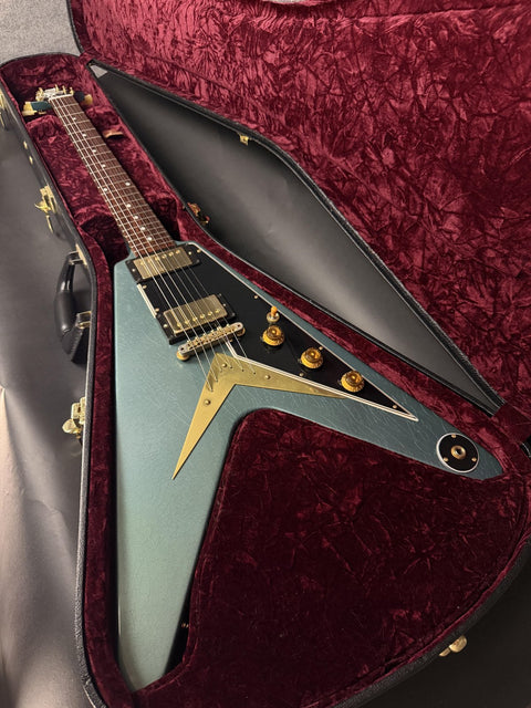 2019 Gibson Custom 1959 Flying V "Wildwood Spec" - Aged Pelham Blue -