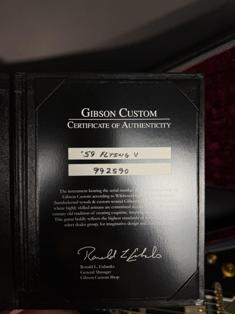 2019 Gibson Custom 1959 Flying V "Wildwood Spec" - Aged Pelham Blue -