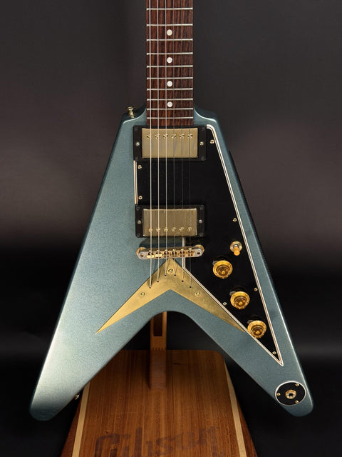 2019 Gibson Custom 1959 Flying V "Wildwood Spec" - Aged Pelham Blue -