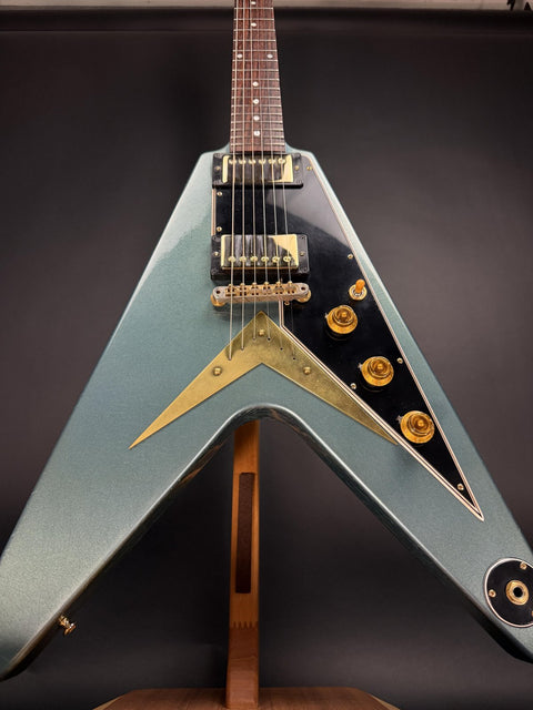 2019 Gibson Custom 1959 Flying V "Wildwood Spec" - Aged Pelham Blue -