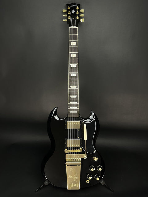 Gibson SG Standard '61 Maestro Vibrola T-Type - Ebony w/ Gold Hardware