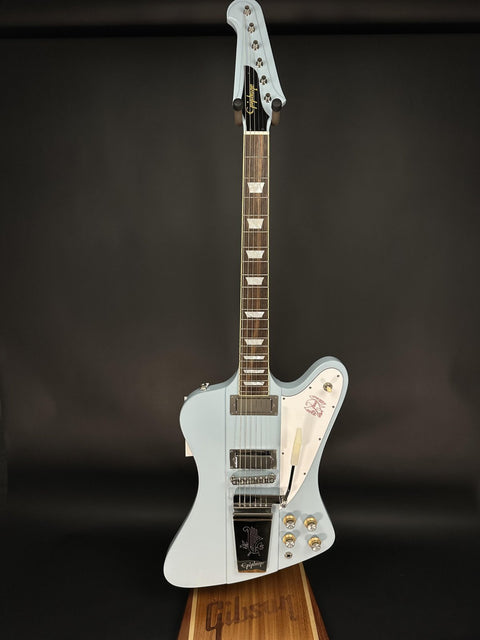 Epiphone Inspired By Gibson Custom 1963 Firebird V Reissue With Maestro Vibrola - Frost Blue