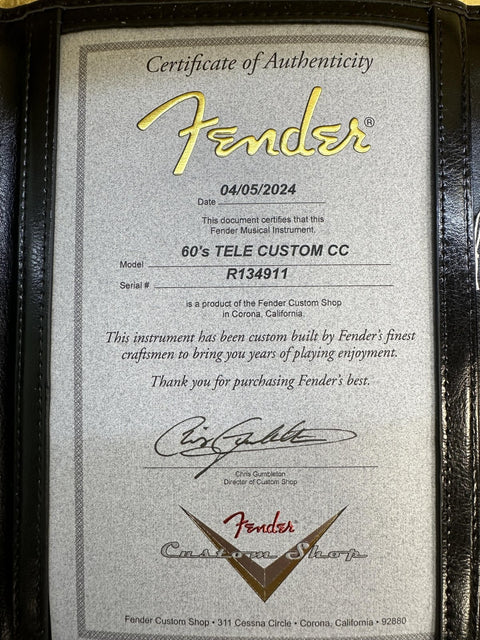 2024 Fender Custom Shop '60s Telecaster Custom - Wide Fade Chocolate 3-Color Sunburst -