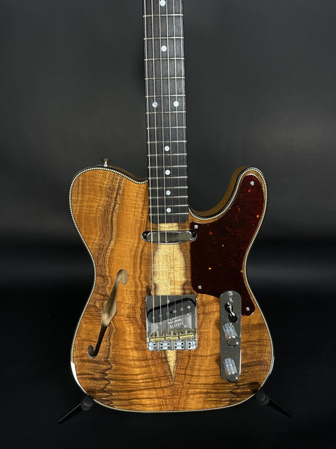 Fender Custom Shop Artisan Koa Double Esquire - Aged Natural