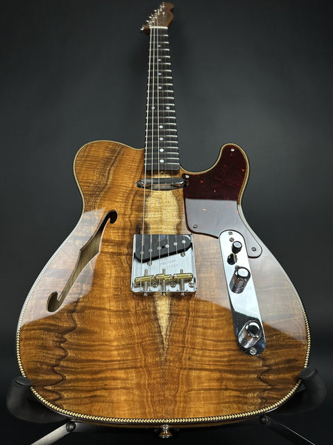 Fender Custom Shop Artisan Koa Double Esquire - Aged Natural