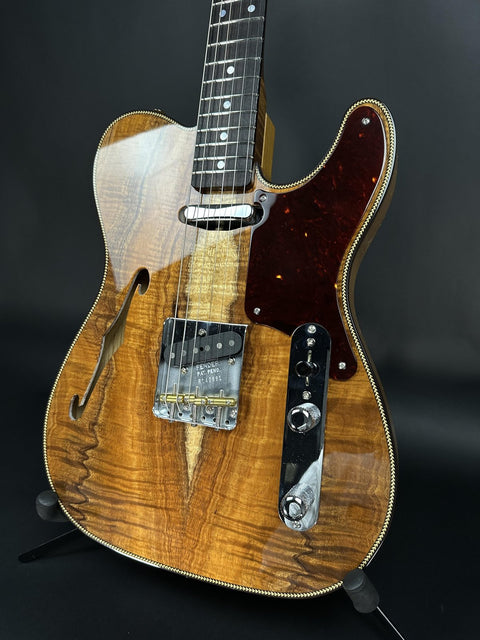 Fender Custom Shop Artisan Koa Double Esquire - Aged Natural