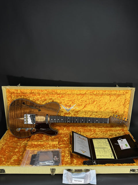 Fender Custom Shop Artisan Koa Double Esquire - Aged Natural