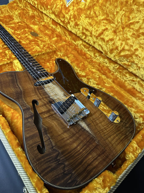 Fender Custom Shop Artisan Koa Double Esquire - Aged Natural