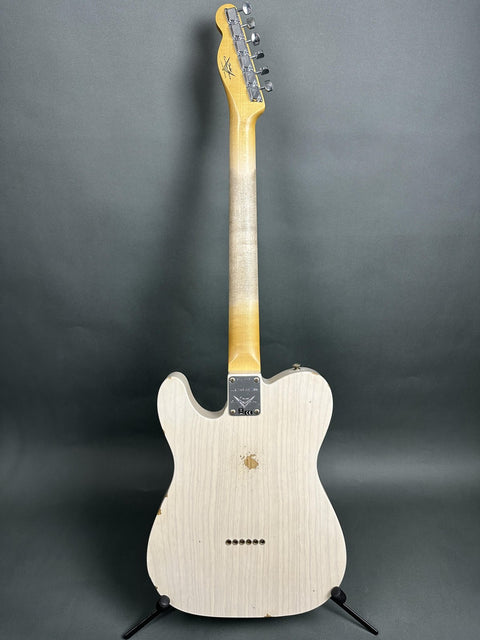 Fender Custom Shop Limited Edition Bobbed Telecaster Thinline Relic - Aged White Blonde - 