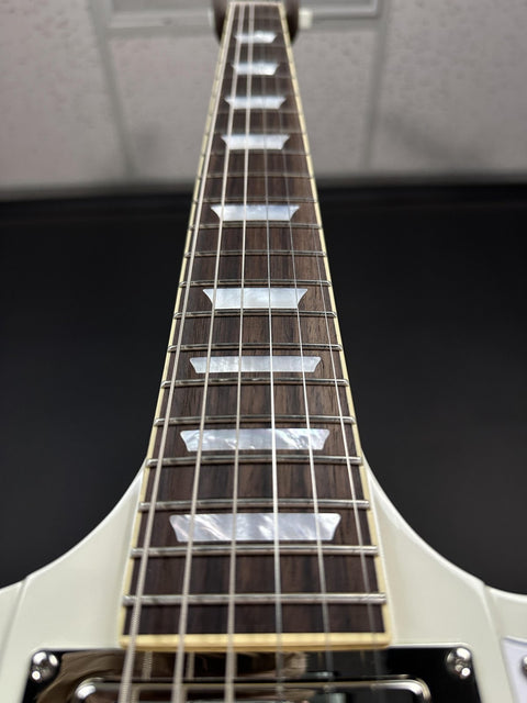 Epiphone Inspired By Gibson Custom 1963 Firebird V Reissue With Maestro Vibrola - Polaris White -
