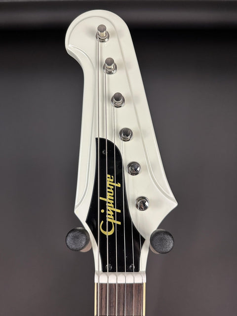 Epiphone Inspired By Gibson Custom 1963 Firebird V Reissue With Maestro Vibrola - Polaris White -