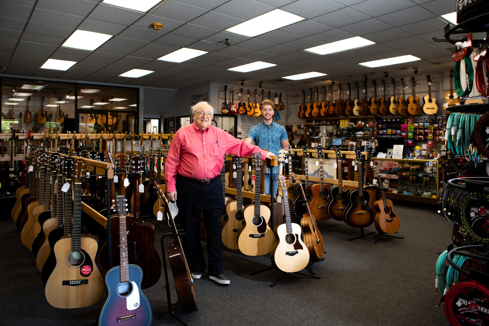 The Grayson family in the Grayson’s Tune Town showroom in Montrose