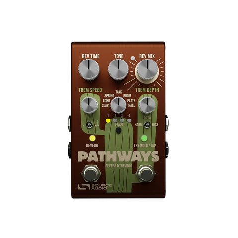 reverb pedal analog dry through Source Audio Pathways Reverb & Tremolo Pedal