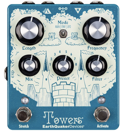 Earthquaker Devices Towers Stereo Reverberant Filter -
