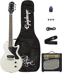 Epiphone Billie Joe Armstrong Les Paul Junior Electric Guitar Player Pack - Classic White