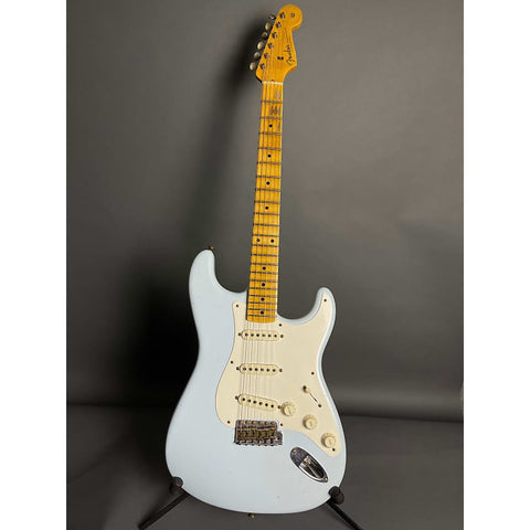 Fender Custom Shop Limited Edition 1957 Stratocaster Journeyman Relic - Aged Sonic Blue - 